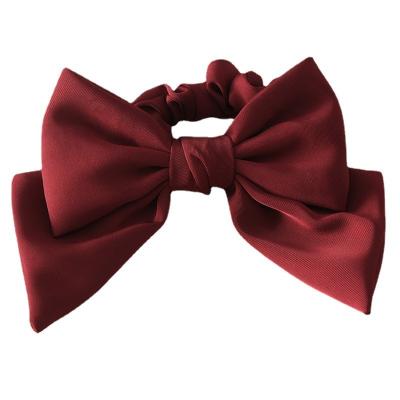 China Wholesale Haohan self-designsolid color handmade hair accessories hair clip bow Handcrafted hair clip hairpin spring hair accessories for sale