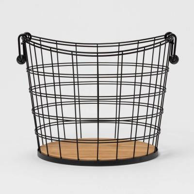 China Large Rustic Wire Bin, Steel Soft Storage and Organization Utility Packing, Cube Storage Bin for Home Organization for sale