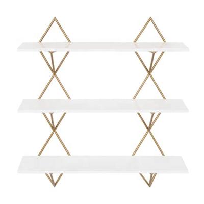 China Kate and Laurel Islay Foldable Modern Floating Wall Shelves for sale