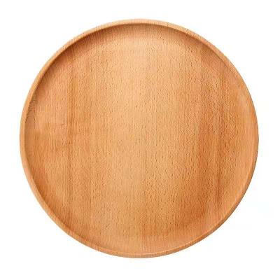 China Sustainable Wooden Tray Sauce Cheese Butter Bread Cake Dessert Coaster for sale