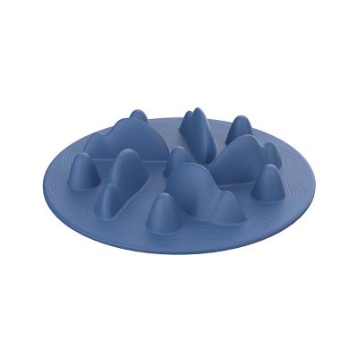 China Wedge Silicone Pet Food Sustainable Anti Forming Lick Pad Feeder Slow Feeding Pet Mat Bowl for sale