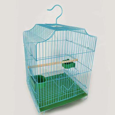 China Breathable Mesh Wire Bird Cage Roof Type Easy To Clean Wire Protective Birdcage Ventilation Parrot Bird Cage for sale