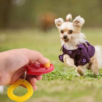 China Viable Dog Training Clicker Mg6W Dog Clicker Trainer Wrist Strap Dog Clickers for sale