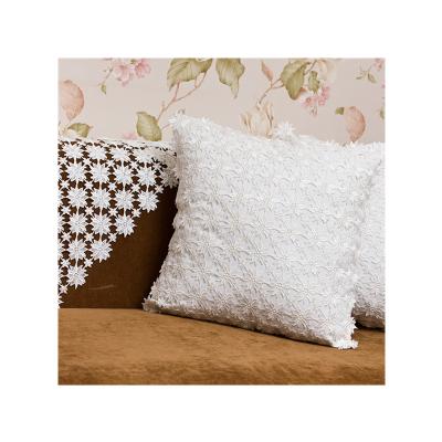 China Hotel Lace Design Tile Covers Decorative Embroidered Sofa Various Chair Cushion Covers for sale