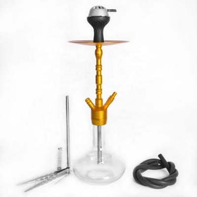 China Aluminum Aluminum Shisha Hose Hookah Set With Travel Case, With Silicone Hookah Bowl Charcoal Holder Charcoal Tongs for sale