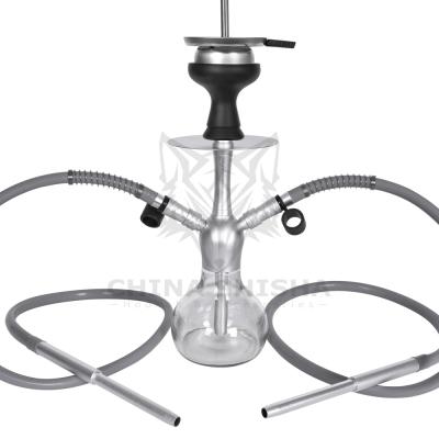 China Glass Mini Shisha Hose Hookah Set with Travel Case, with Silicone Hookah Bowl Charcoal Holder Charcoal Tongs with 2 Hose for sale