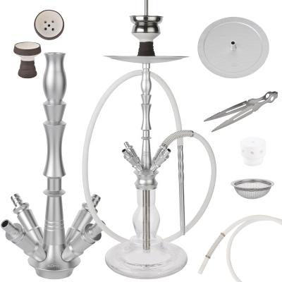 China Aluminum Hookah Smoking Custom Logo Soft Touch Matte Hookah Pipe Aluminum Handle for sale