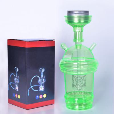 China Other Wholesale New Design Colorful Plastic Portable Shisha Shisha Hookah Set With Everything for sale