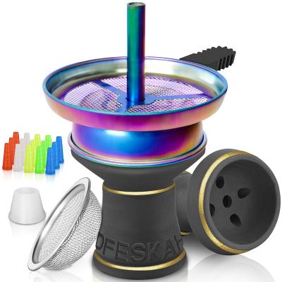 China Other wholesale handmade ceramic decorative hookah bowl shisha hookahs custom hookah for sale