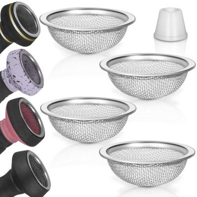 China Other Wholesale Reusable Stainless Steel Metal Hookah Bowl Reusable Slip Mesh Hookah Screen for sale