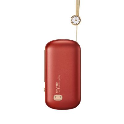 China Electric Rechargeable Hand Warmer Hotel Body Hand Warmer Portable Pocket Phone Power Bank Quick Heating Warmer Bank for sale