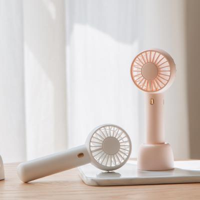 China Mini Size Portable Best Selling Cheap Brushless Rechargeable USB Battery Air Cooling Mini Handheld Fan for Hot Summer for sale