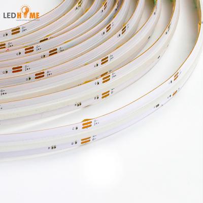 China High Density 5 Years Warranty 840chips/m 24V 12V Dimmable CCT Led Strip 10mm Cob RGB Flexible Strip for sale