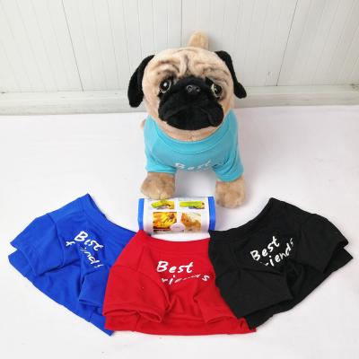 China Dogs Fat French Bulldog Dog Clothes Spring Summer Crewneck Sweater Dog Pet T-shirt Dog Clothes for sale