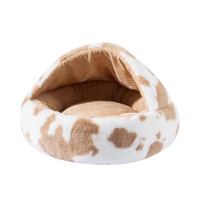 China Warm Wash Plush Mechanical Pet Nest In Winter Dog Pups Pack Mat The Half Nest Mat Cat Dog Supplies for sale