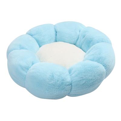 China Mechanical washing the new four seasons cat nest pet supplies bed flower creative round golden retriever small kennel for sale