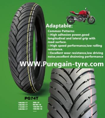 China Qingdao Puregain Tire Factory Motorcycle Tire 90/90-18 Of Natural Rubber for sale