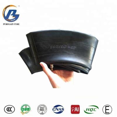 China Natrual ISO9001-2008 , SNI Black Color Motorcycle Tire Rubber And Inner Tube 110/90-17 Certificate for sale