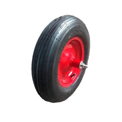 China Quality Large Tread-on-Core Pneumatic Tire Inflatable Rubber Tire Wheel Pneumatic Tire For Hand Truck Trolley Wheelbarrow for sale