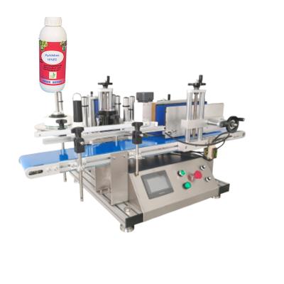 China 10ml bottle label applicator mashine universal automatic desktop label wine food use vertical labeling machine new multifunctional design 2022 practical for sale