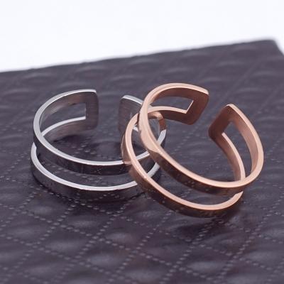 China CLASSIC Personalized Wide Open Ring With Vertical Stripes With Simple Design Jewelry For Men And Women for sale