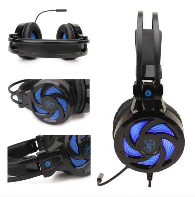 China Earphone Made in China SY855MV Latest Cyclone Headset Folding Wired Headset Luminous Headset Designed for Gaming E-sports for sale