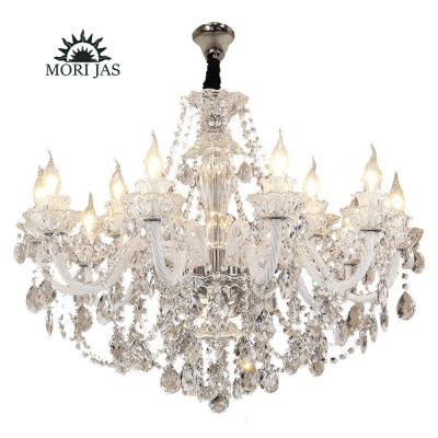 China New Industrial Style Modern Lighting Fixtures Led Pendant Lights Decorative White Glass Crystal Chandeliers Hanging Lamp Maria Chandeliers for sale