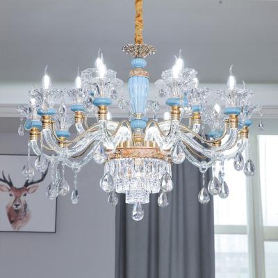 China French/European/American/Modern/Nordic/High Quality Modern Decorative LED Crystal Chandelier Crystal Chandelier Modern Hang Light Luxury For Hotel Home Restaurant for sale