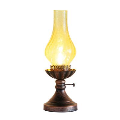 China Retro Edison Tube Iron Retro Table Lamp Led Table Light Fixtures Vintage Loft Decor Cafe Lamp Industrial Industrial/American Water Pipe Robot for sale