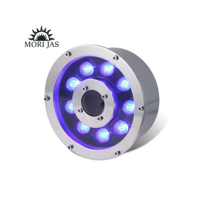 China Fountain submersible led pool lighting for water fountains ip68 underwater spotlight ring 6W/9W/12W/18W lamp fountain lights for sale