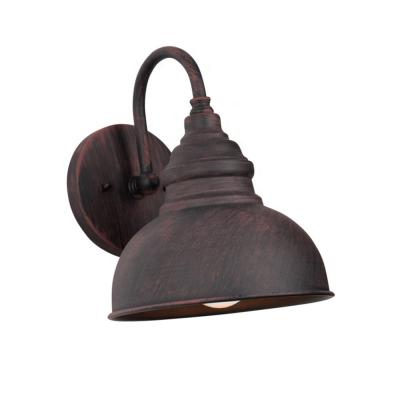 China Industrial American Wall Lamps Retro Rust Color Outdoor Wall Light Fixtures European/American/Classic/Modern Waterproof Aluminum Outdoor Lamp Retro Lantern for sale