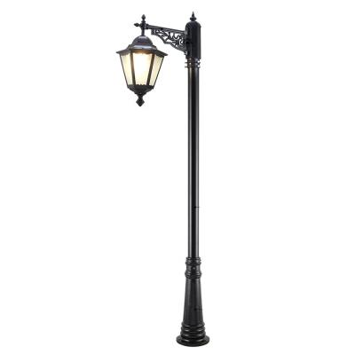 China European/American/Modern/Classic/Southeast Asia High Light 2021 New IP65 Garden Lamp Traditional Black Waterproof Standing Single Head Post Street Lamp Pole Design High Light for sale