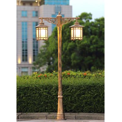 China European/American/Modern/Classic/Postmodern/Southeast Asian Hotel Lighting Fixture Outdoor Villa Housing Iron Pole Garden Lamp E27 Light Source Fancy Black Bronze For the park yard street for sale