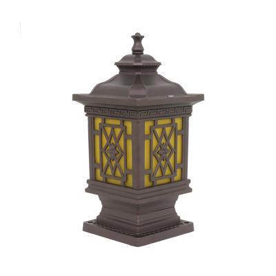 China /Tradition/ European/American/Modern Classic/Southeast Asia Retro E27 Antique Bronze LED Garden Lamp/Glass and Aluminum Pillar/Gate Light for Waterproof Landscape Yard Villa for sale