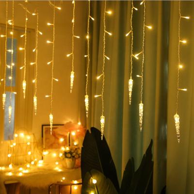 China Romantic Fairy Star Curtain String Lights AC 220V LED Lights 2.5M Christmas LED String Light Ice Cream Cone Bar LED Lamp for Wedding Garland Party Holiday Decoration for sale