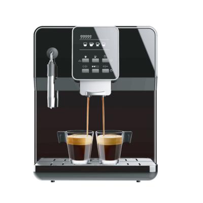 China Wholesale Professional Coffee Maker Coffee Machine Display Bean To Cup One Touch Cappuccino Latte Milk Foam Espresso Maker for sale