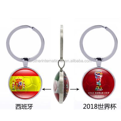 China World Cup National Flag Football Soccer National Team Environmental Friendly Cute Key Chain Key Chain for sale