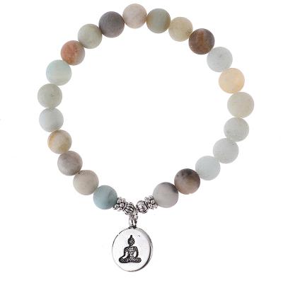 China Handmade Natural Mixed Amazonite Bead Bracelet Jewelry Making Diy Bracelet Charm Bead Bracelet for sale