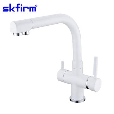 China Multifunction Kitchen Thermostatic Faucet Faucets Hot Cold Filtered Water Kitchen Mixer 4 Way Faucet for sale