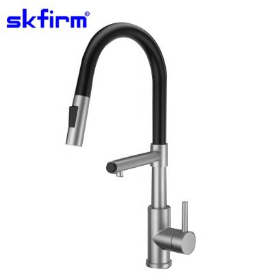 China High Quality Thermostatic Faucets 304 Stainless Steel Kitchen Faucets With Pull Down Sprayer 3 Way Faucet For Pure Drinking Water for sale