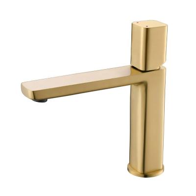 China Hotel Bathroom Sink Faucet One Hole Handle Deck Mount Toilet Metered Single Mixer Tap Faucets for sale