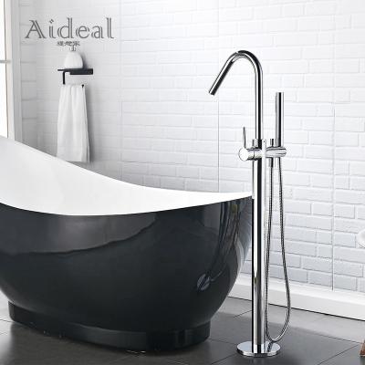 China Lead Free Commercial Hotel Slide Bar Design High End 3 Years Warranty And Freestanding Resort Shower Bathtub Faucet for sale