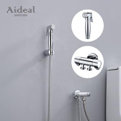 China Modern Handheld Portable Brass Diaper Spray Hand Shower Soft Shattaf Toilet Bidet Sprayer for sale