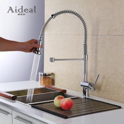 China Hot Sale Modern Family Use Classic Chrome Hot And Cold Water Kitchen Sink Faucets for sale