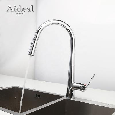 China Pull Out Spray Hot Selling Contemporary Pull Down Kitchen Faucet Tool Free Chrome Faucet Kitchen for sale