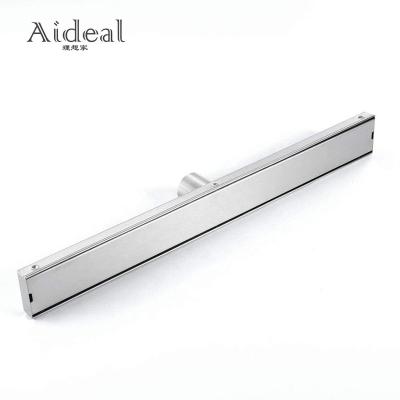 China Bathroom Household Toilet Tile Easy Cleaning Insert Concealed Stainless Steel Floor Shower Drain Along for sale