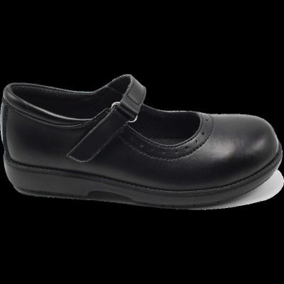 China Kids Genuine Leather Leather Shoes Durable Children's Leather Shoes For Children Black School Shoes for sale