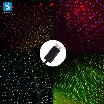 China Dual Color USB Car Atmosphere Projector Lasers Lights Car Roof Star Interior Star Light Auto Car Interior Starry Roof for sale