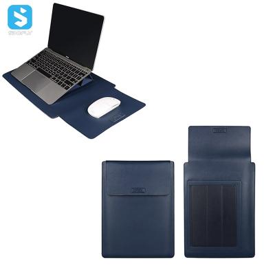 China Macbook Pro 13 inch 15inch Macbook 17 inch Laptop Sleeve Notebook Sleeve Pocket Child-friendly Leather Stand for sale