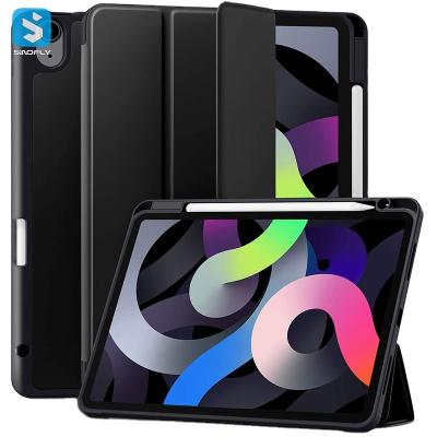 China shockproof & Lightweight Tablet Cover 10.2 Inch Case For iPad With Pencil Holder Slim PU Leather Case For iPad for sale